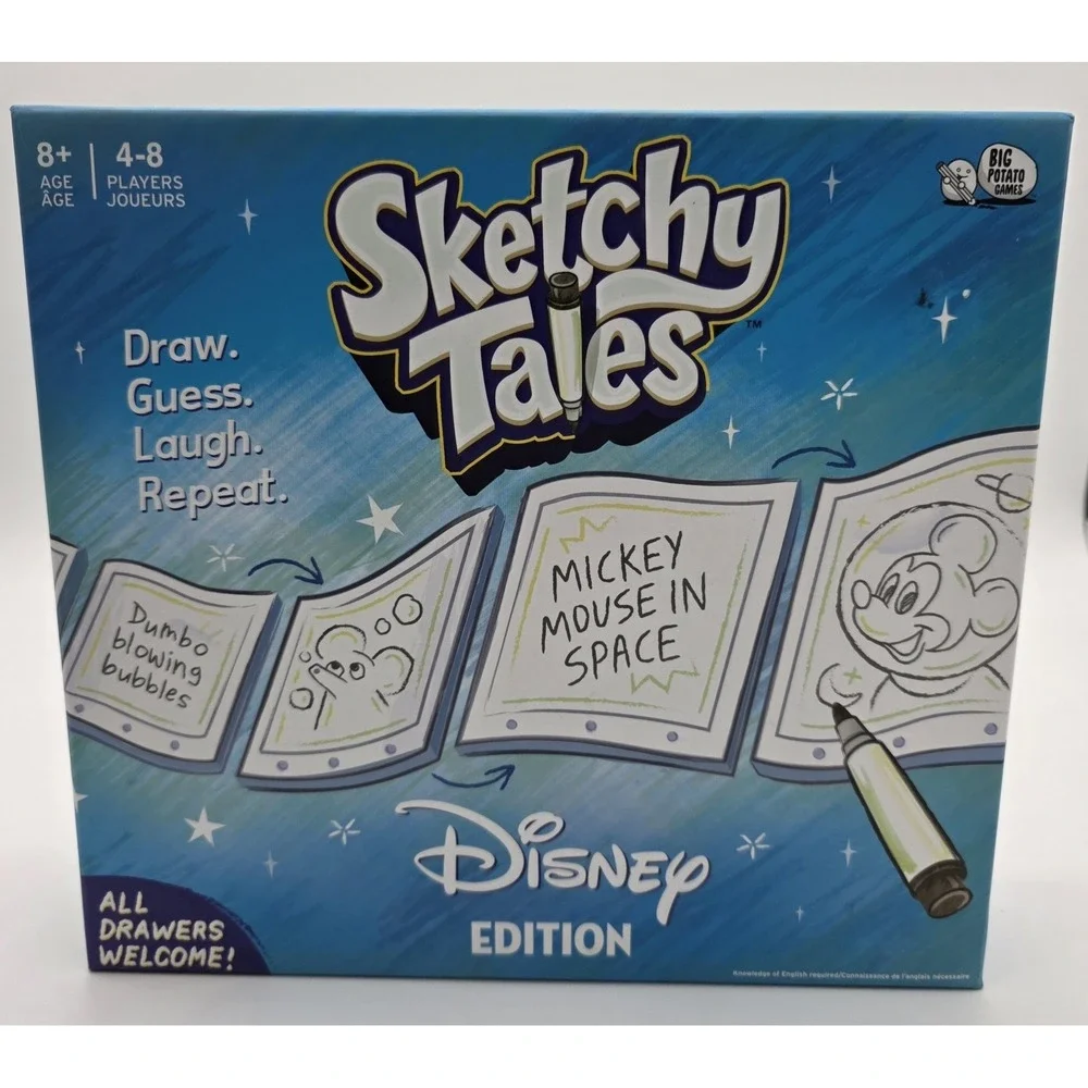 Disney Sketchy Tales: The Magical‎ Disney Drawing Game for Kids New In Box #0238
